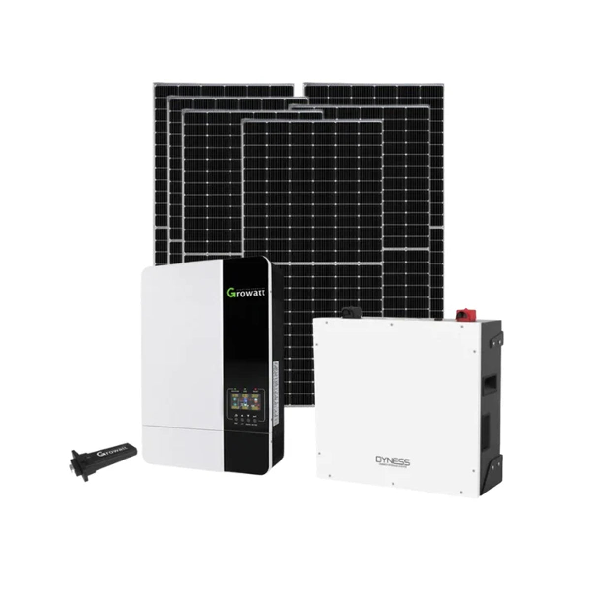 5KVA Growatt Hybrid Inverter 48V MPPT + 5.12kWh Battery + 6x460W Solar Panel Combo Kit