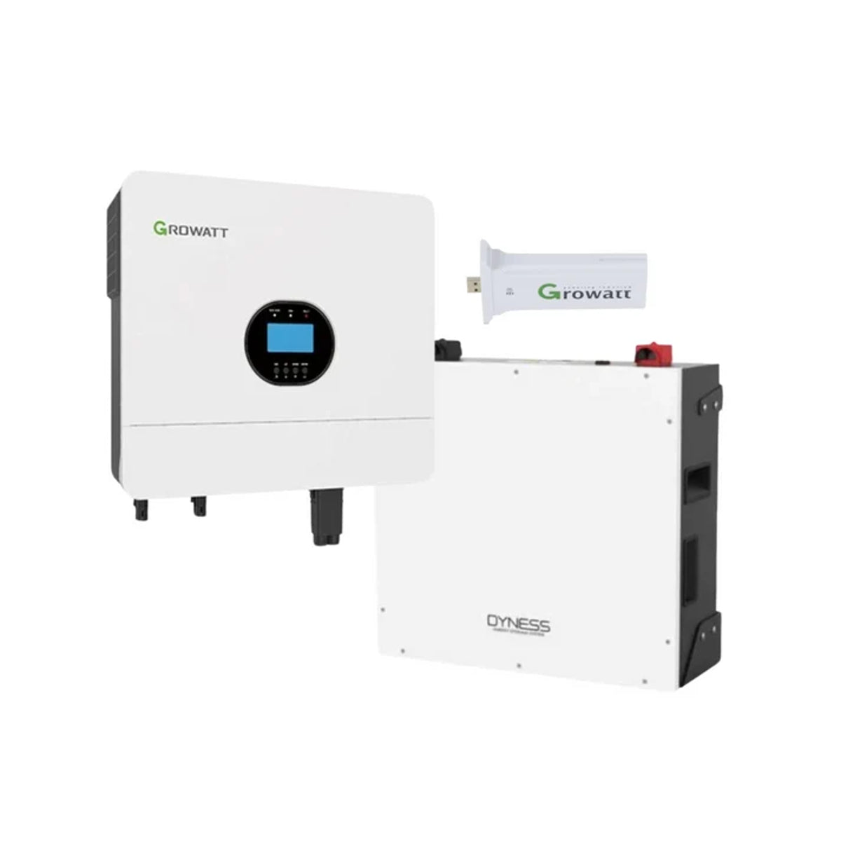 6KW MPPT 100A Growatt Hybrid Inverter + 5.12kWh Dyness Lithium Battery Combo Kit