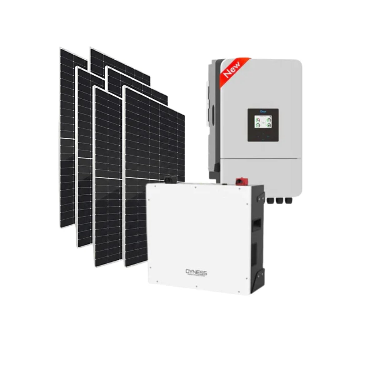 8KVA Deye MPPT Hybrid Inverter + 2x 5.12kWh Dyness V2 Lithium Battery Back Up Combo