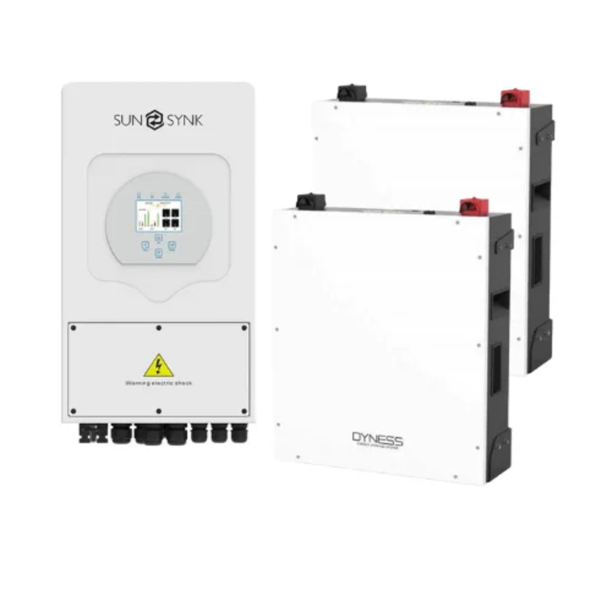 5.5KVA Sunsynk Hybrid Inverter MPPT + 2x Dyness 5.12kWh Lithium Battery
