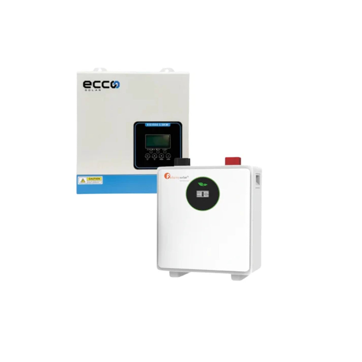 3.5KVA Ecco 24V MPPT Hybrid Inverter + 2.56kWh Felicity 100AH LiFePO₄ Battery Pack